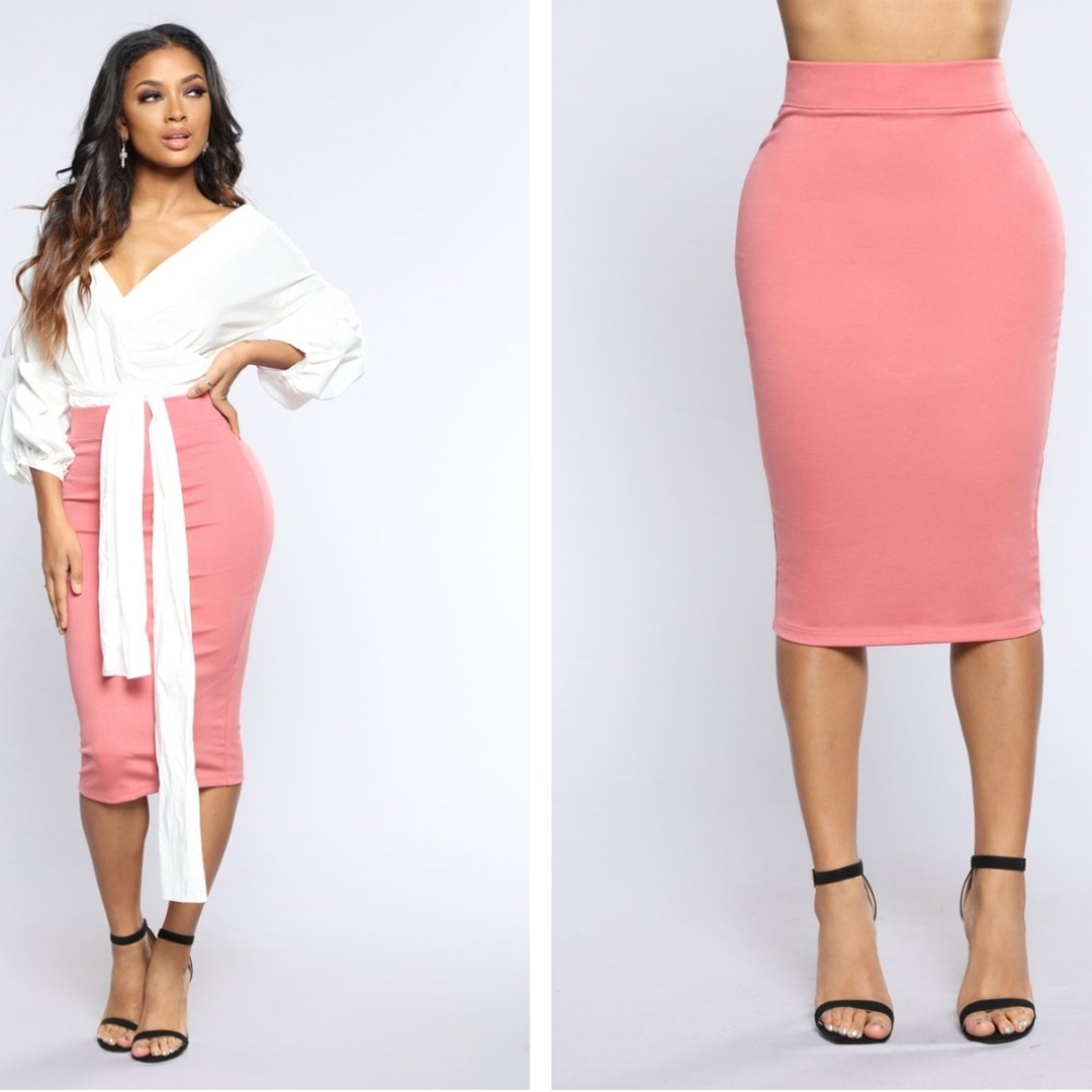 Fashion Nova - Pencil You In Skirt - Cinnamon